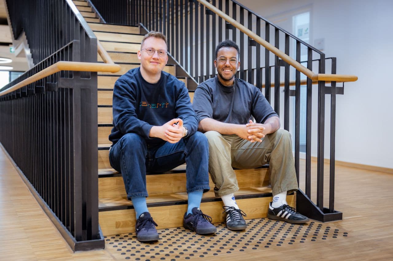 Matthias Schäfer and Vincent Agwu, the founders of Studyclout